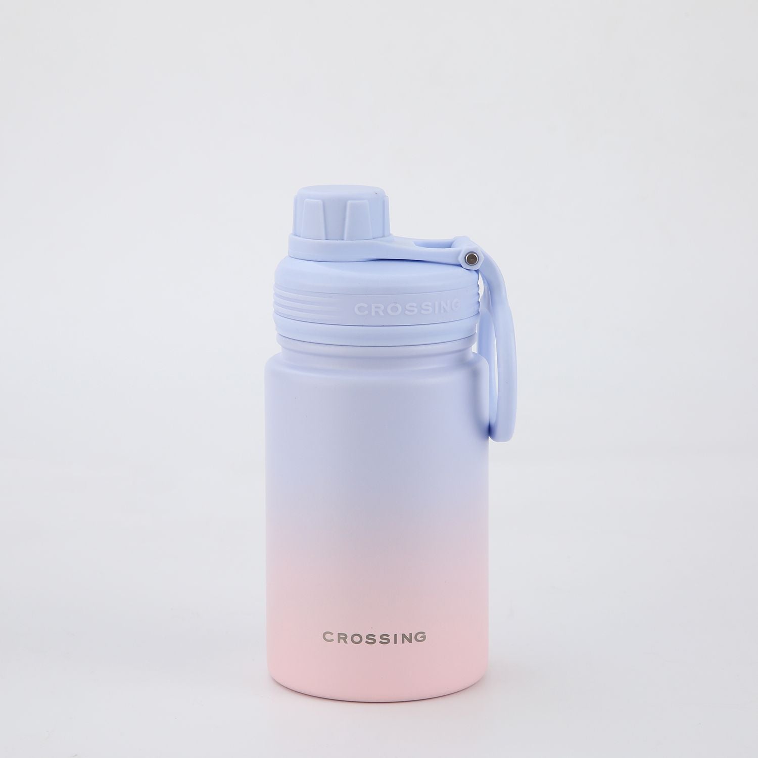 Crossing Urban S/S Insulated Screw Cap Sports Bottle With Handle 400ml - Ombre Coral Mist
