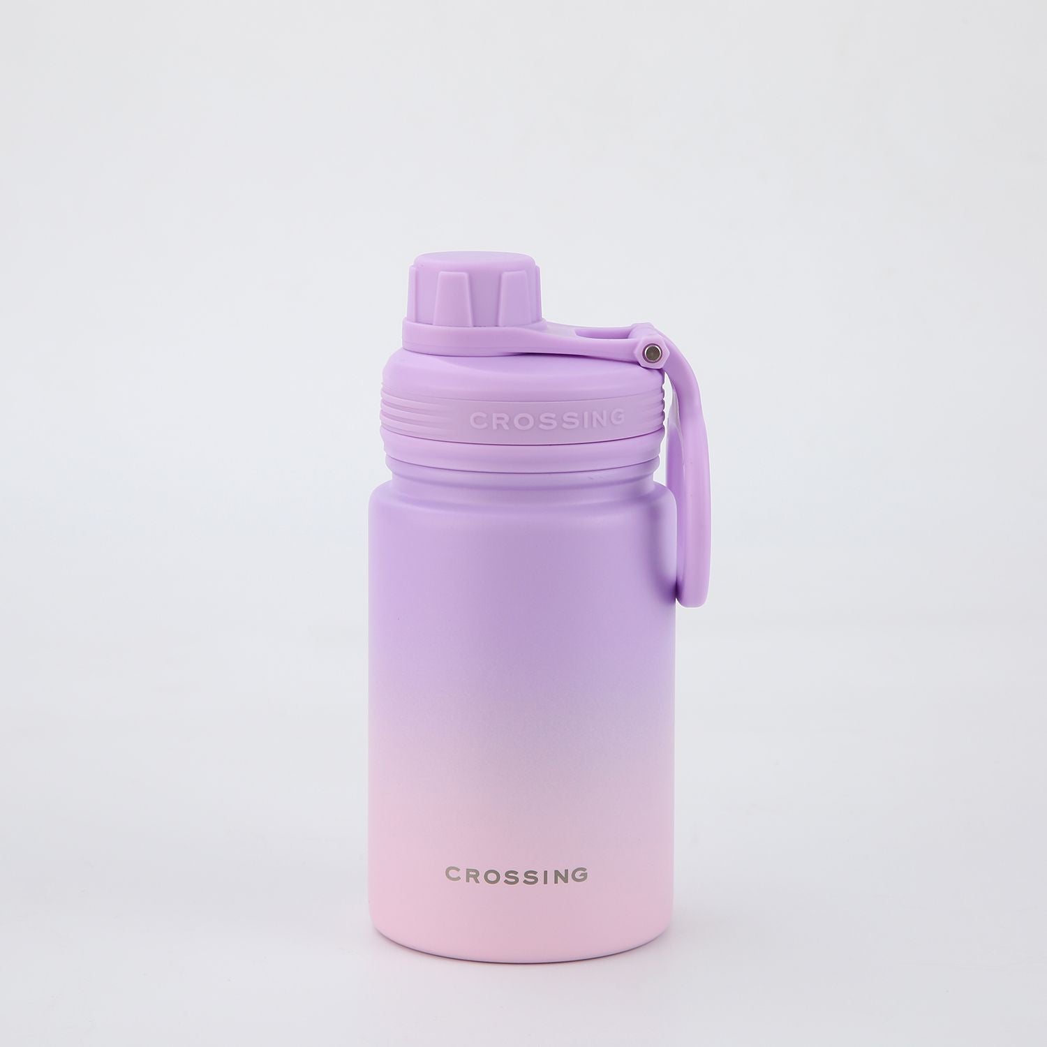 Crossing Urban S/S Insulated Screw Cap Sports Bottle With Handle 400ml - Ombre Lavender Luxe