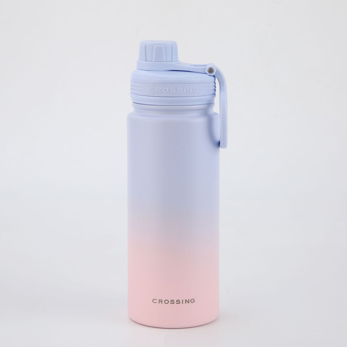 Crossing Urban S/S Insulated Screw Cap Sports Bottle With Handle 600ml - Ombre Coral Mist