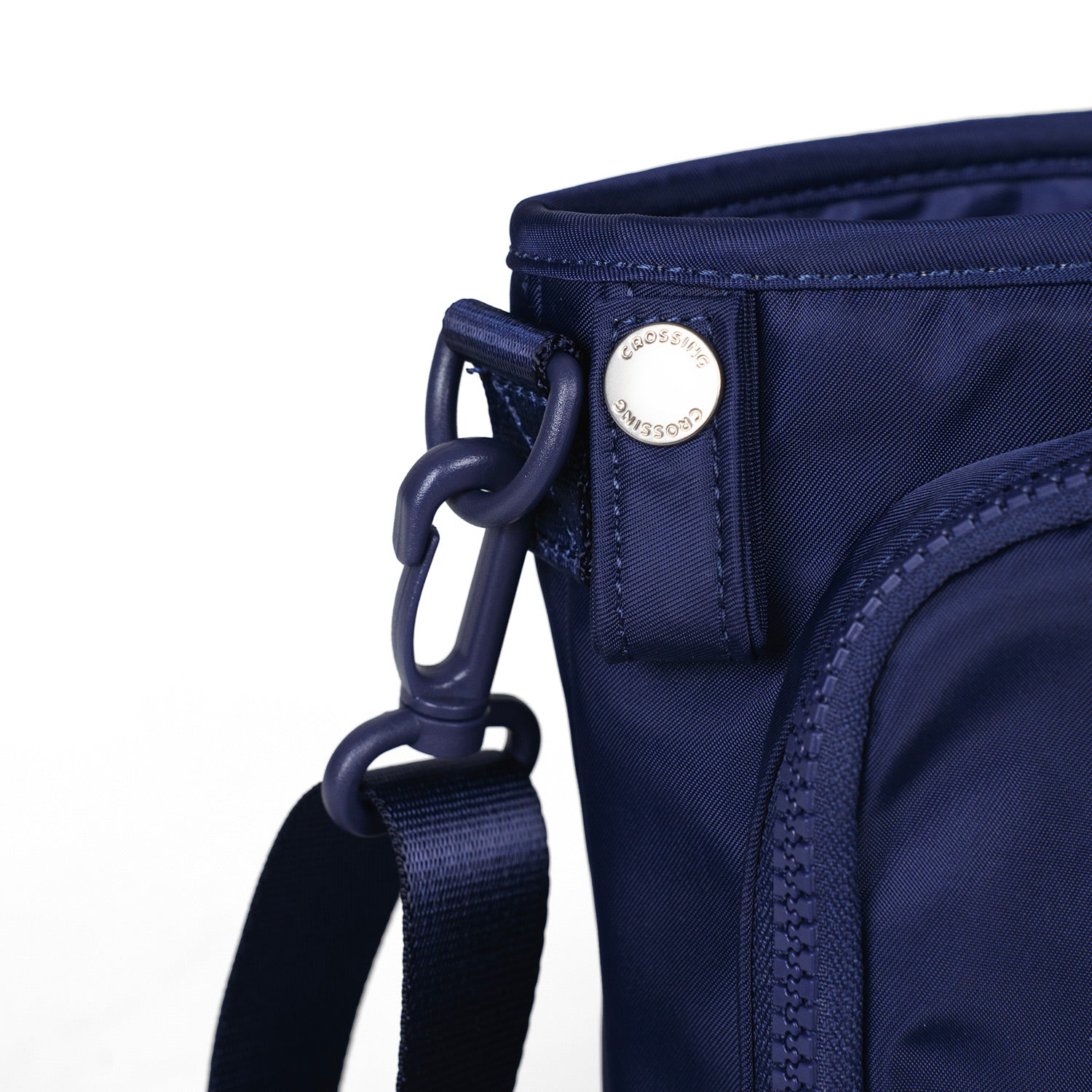 Crossing Water Bottle Crossbody Bag With  Front Pocket 2L - Dark Blue
