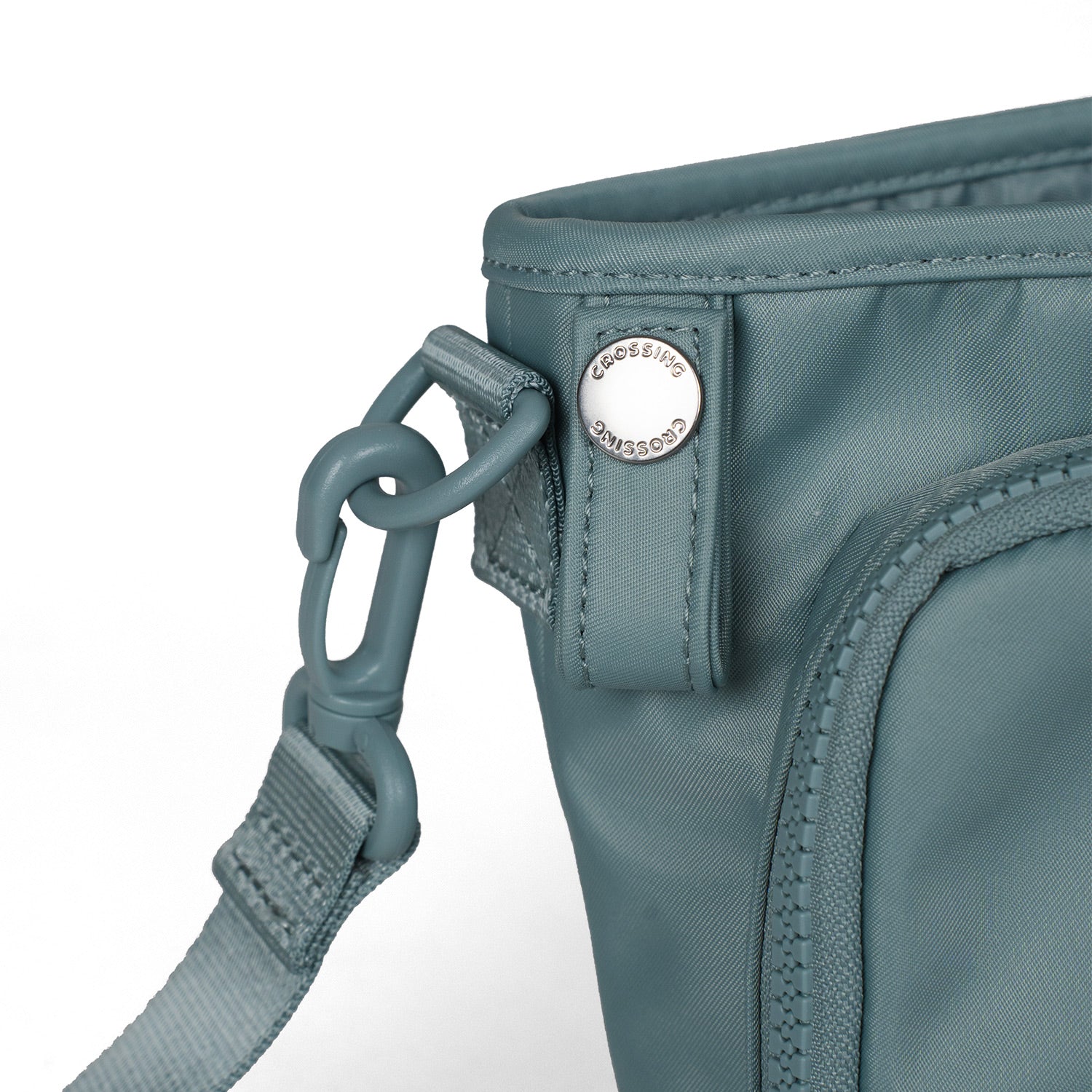 Crossing Water Bottle Crossbody Bag With  Front Pocket 2L - Sage Green