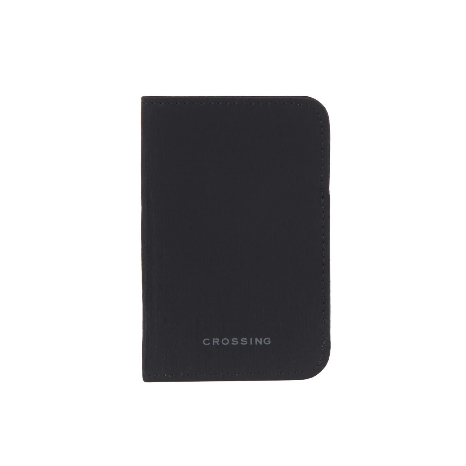 Crossing Waterproof Checked Nylon Card Sleeve RFID - Black