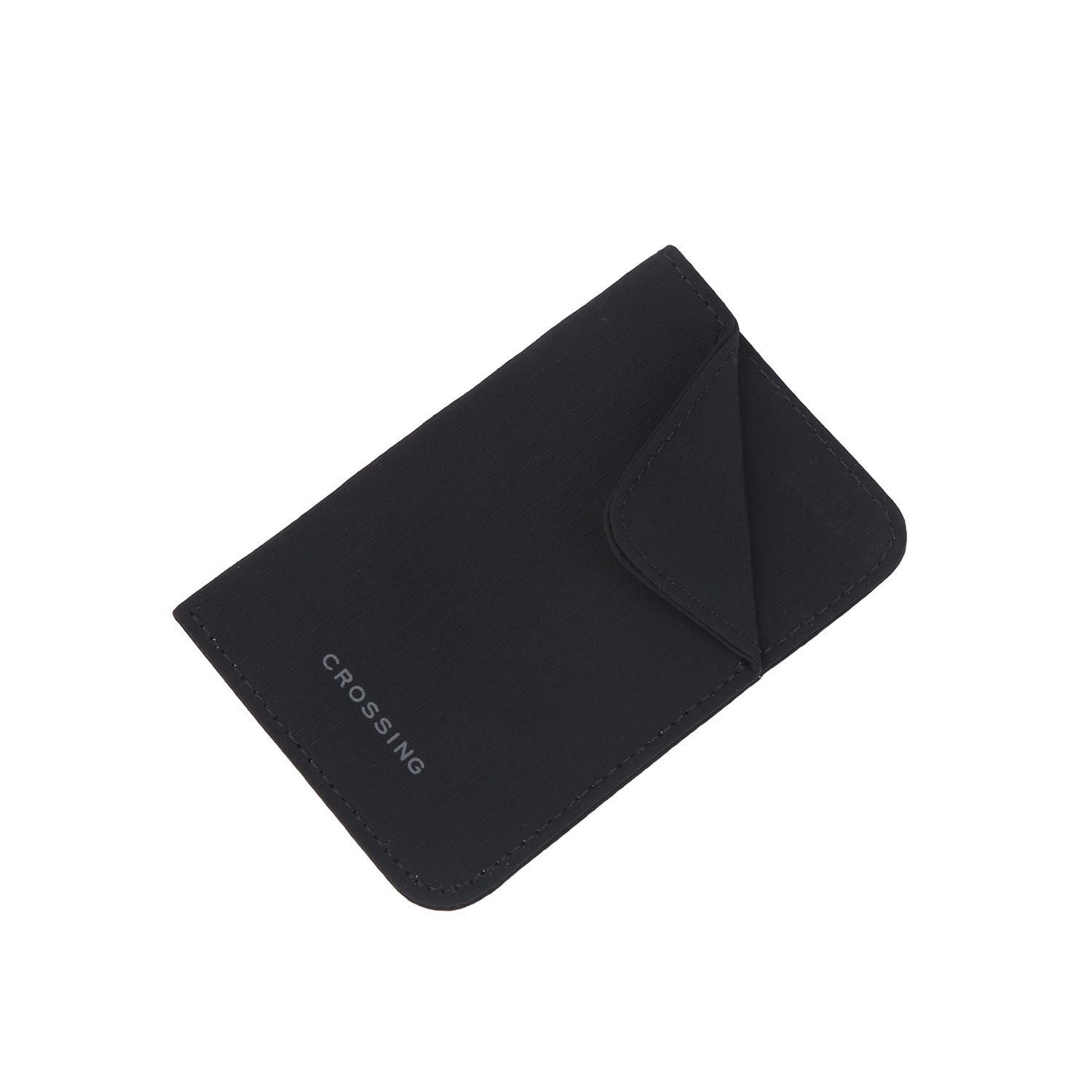 Crossing Waterproof Checked Nylon Card Sleeve RFID - Black