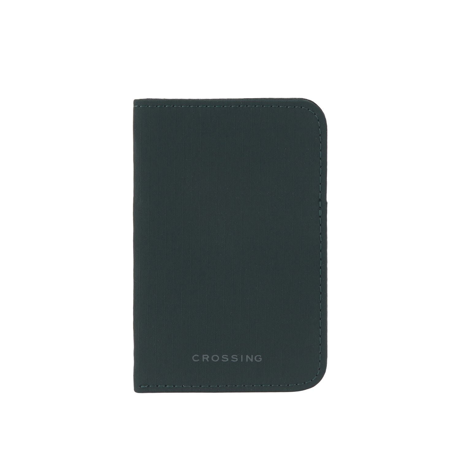 Crossing Waterproof Checked Nylon Card Sleeve RFID - Forest Green
