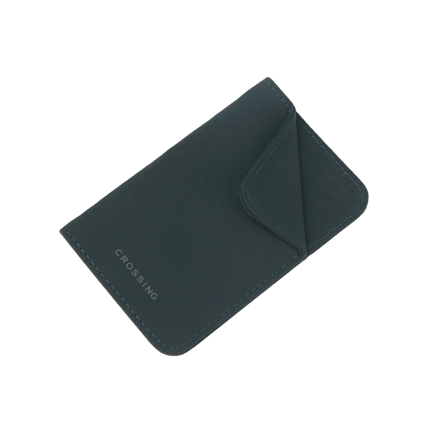 Crossing Waterproof Checked Nylon Card Sleeve RFID - Forest Green
