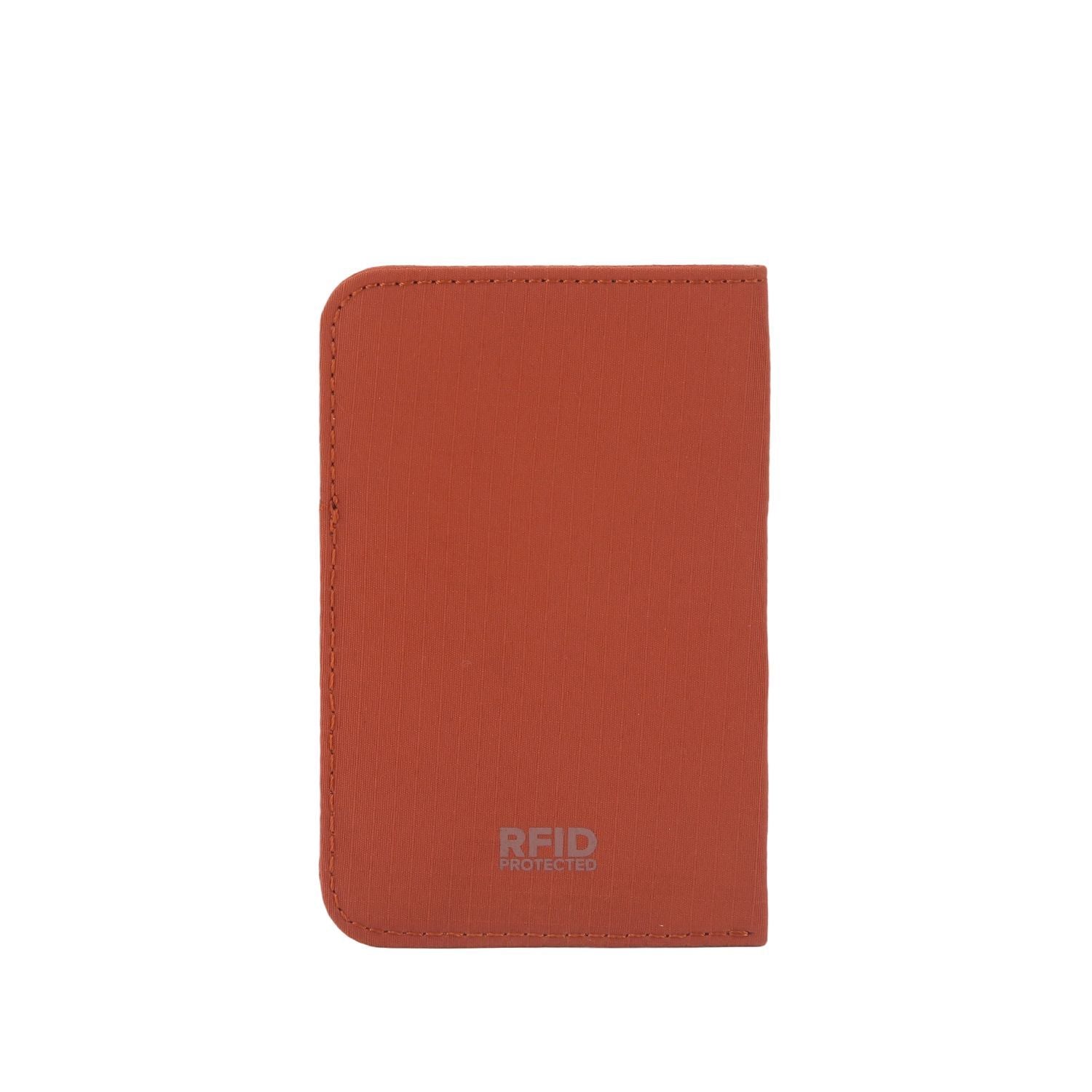 Crossing Waterproof Checked Nylon Card Sleeve RFID - Rust