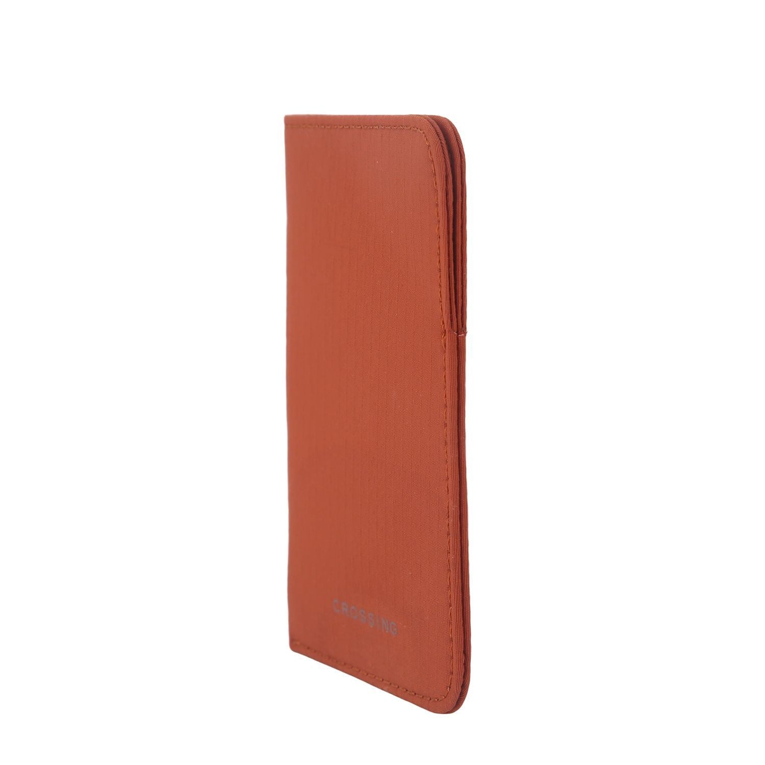 Crossing Waterproof Checked Nylon Card Sleeve RFID - Rust