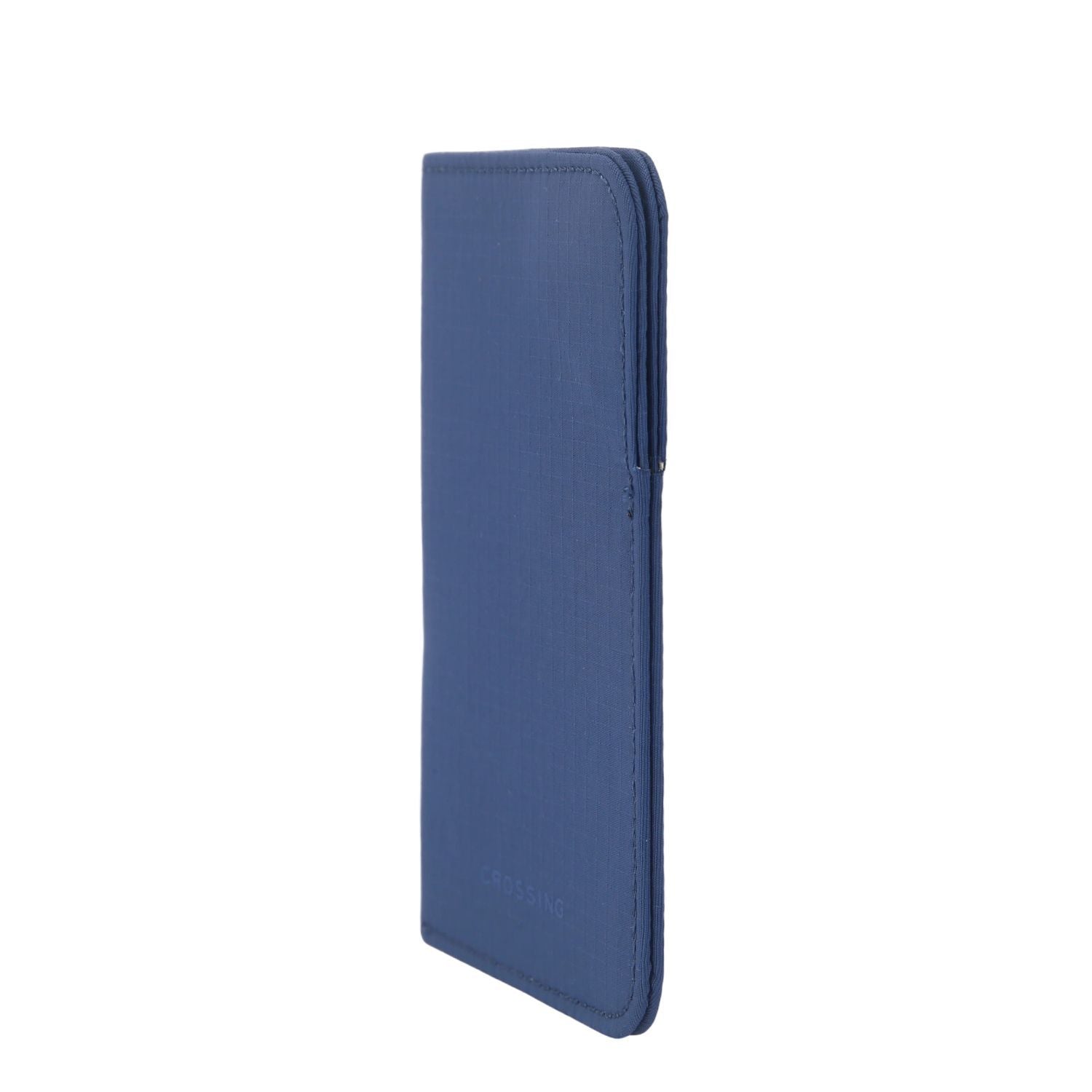 Crossing Waterproof Checked Nylon Card Sleeve RFID - Smoke Blue
