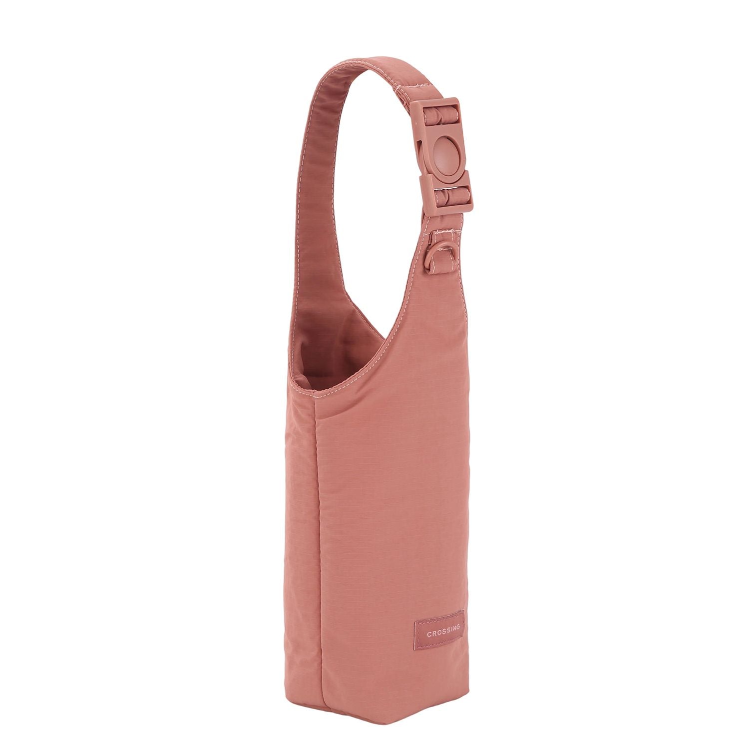 Crossing Waterproof Checked Nylon Dual Carry Water Bottle Bag - Blush