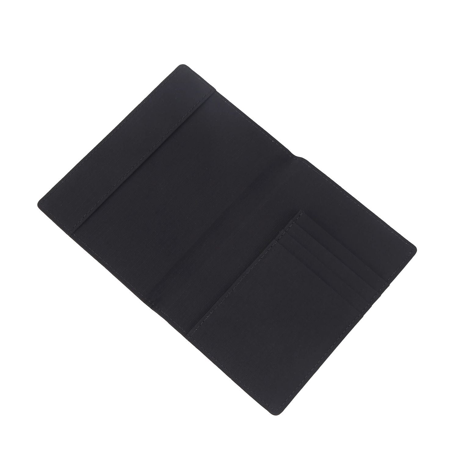 Crossing Waterproof Checked Nylon Passport Cover RFID - Black