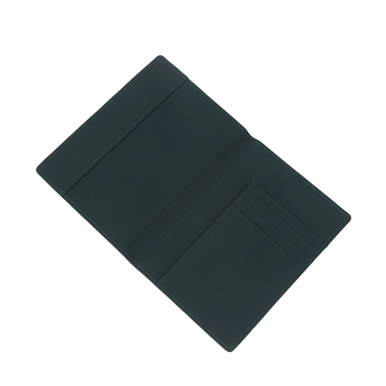 Crossing Waterproof Checked Nylon Passport Cover RFID - Forest Green