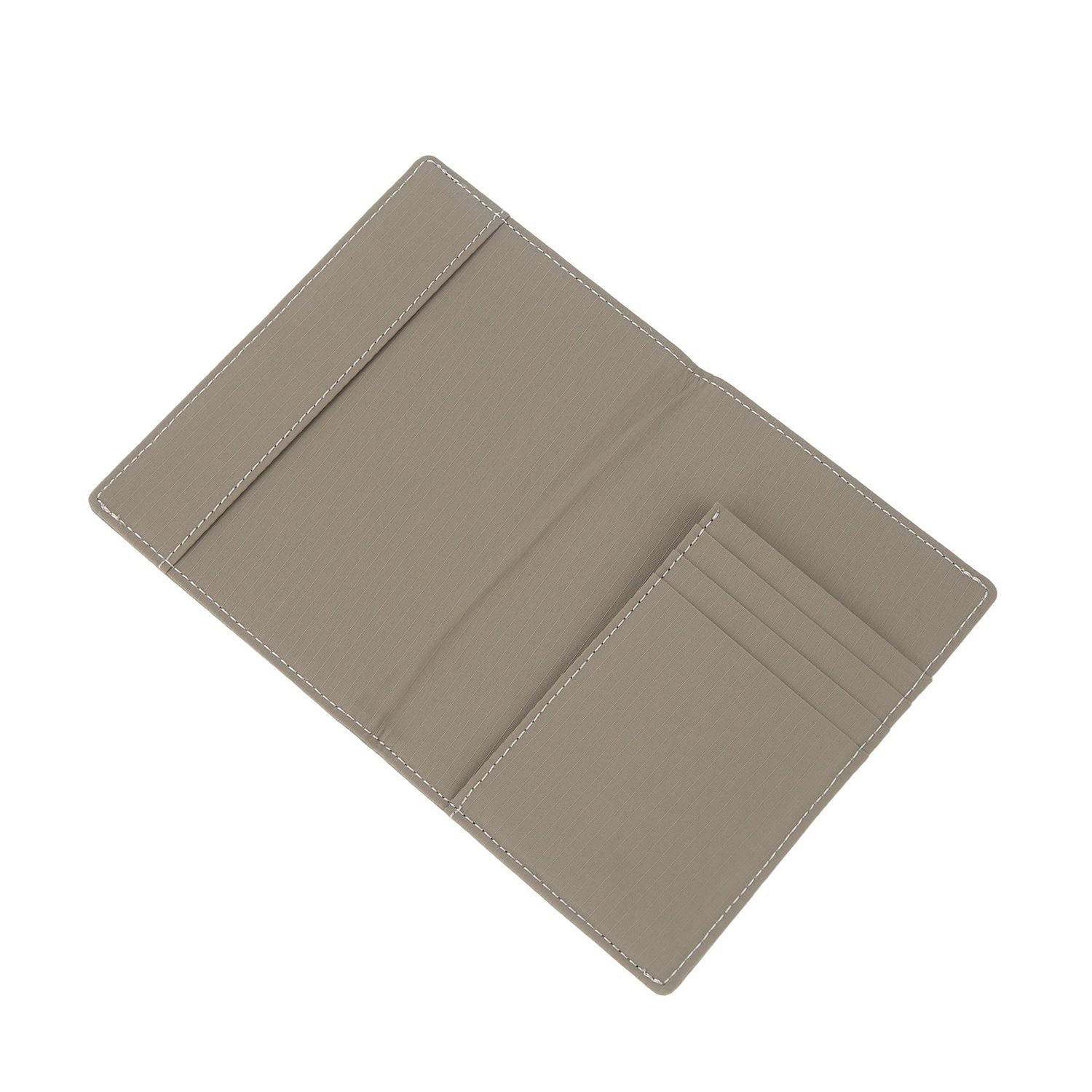 Crossing Waterproof Checked Nylon Passport Cover RFID - Grey