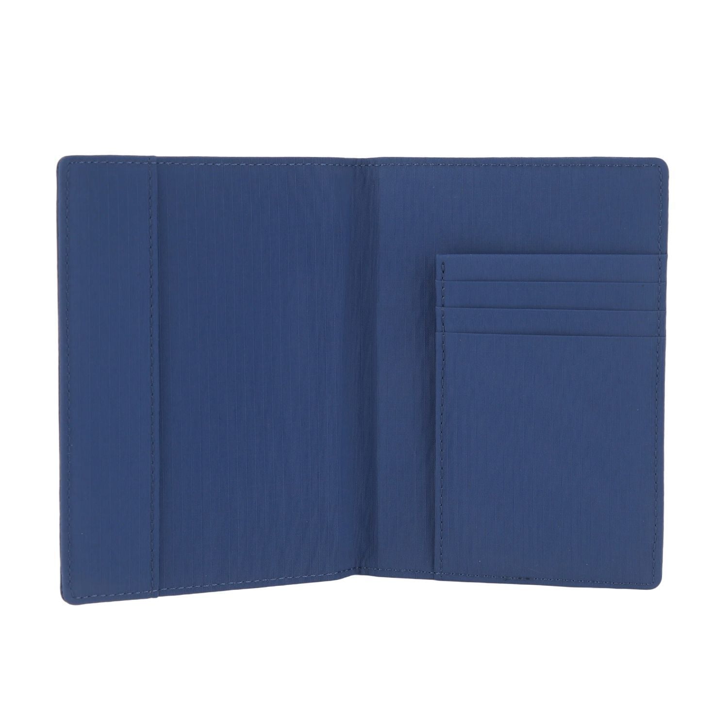 Crossing Waterproof Checked Nylon Passport Cover RFID - Smoke Blue
