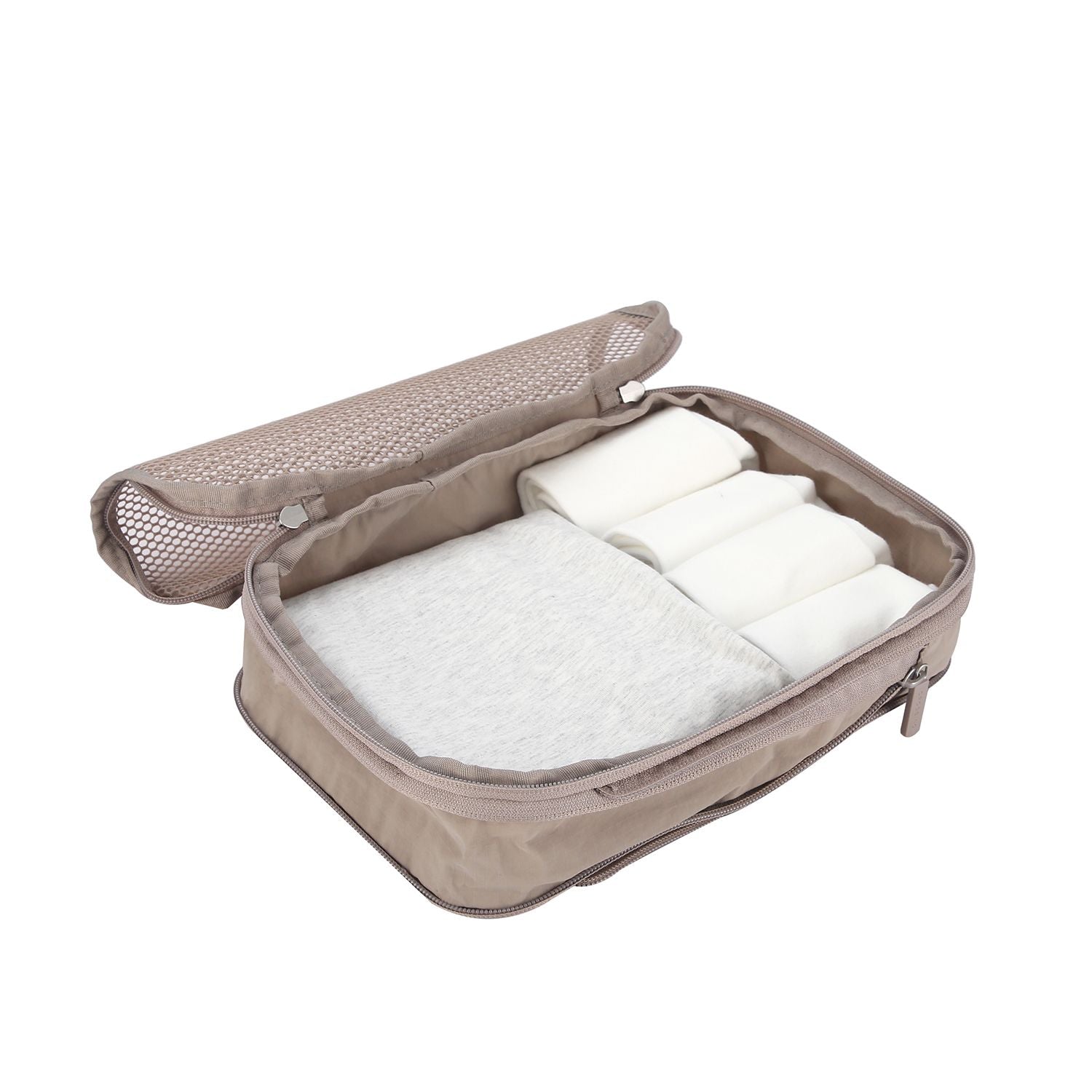 Crossing Waterproof Ripstop Nylon Compression Packing Cube S - Light Grey