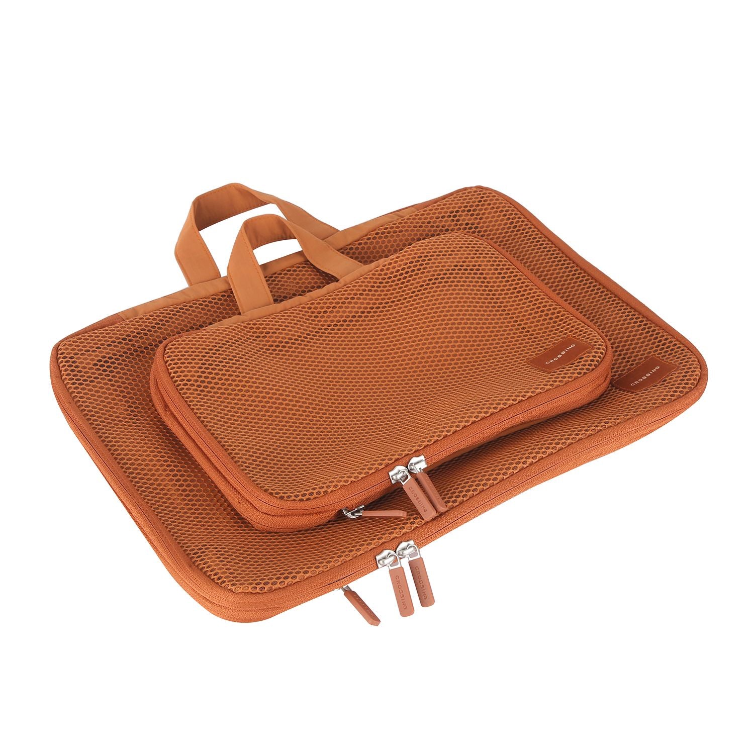 Crossing Waterproof Ripstop Nylon Compression Packing Cube Set (2-Piece Set) - Brick