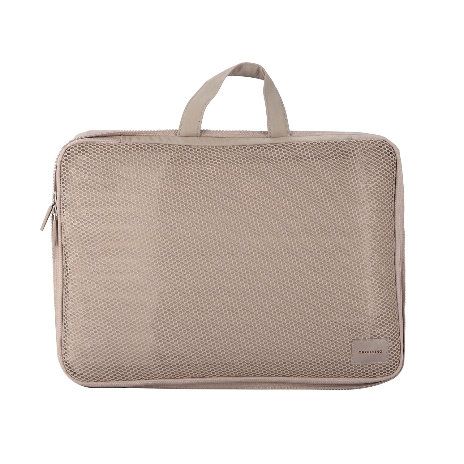 Crossing Waterproof Ripstop Nylon Compression Packing Cube Set (2-Piece Set) - Light Grey