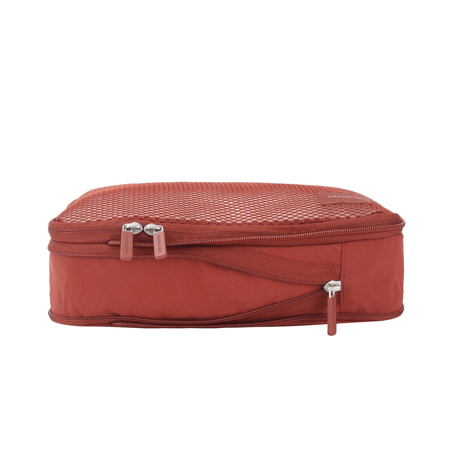 Crossing Waterproof Ripstop Nylon Compression Packing Cube Set (2-Piece Set) - Rust Orange
