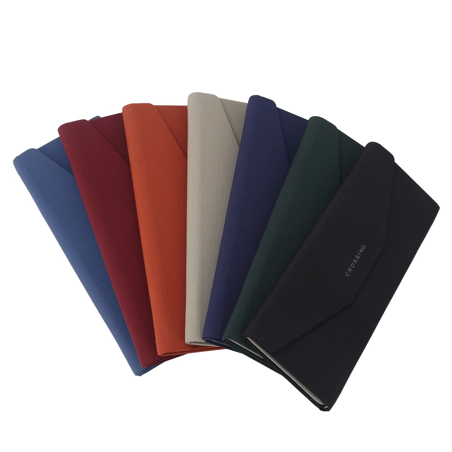Crossing Waterproof Ripstop Nylon Foldable Glasses Case - Burgundy