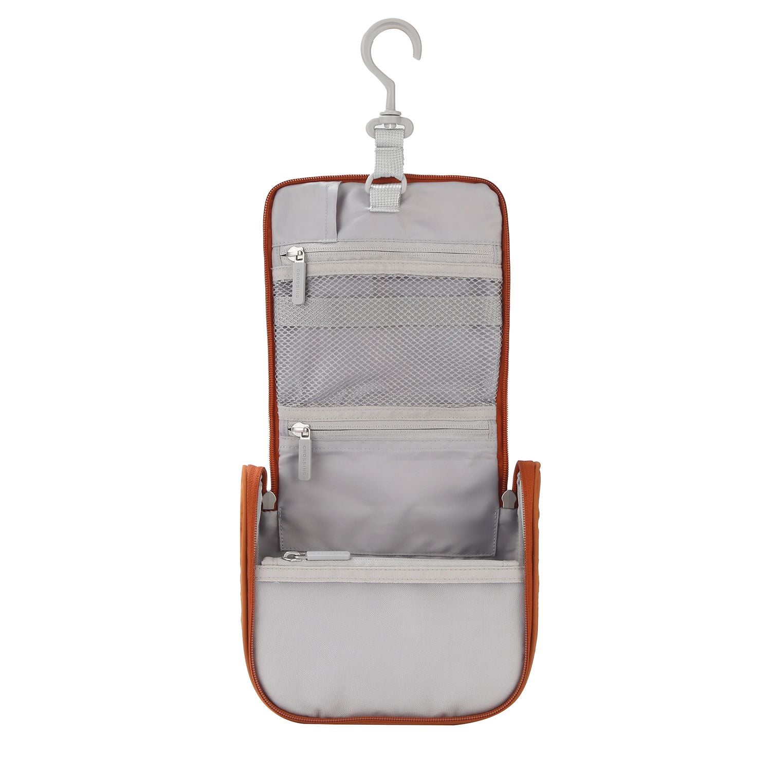 Crossing Waterproof Ripstop Nylon Hanging Toiletry Kit - Brick