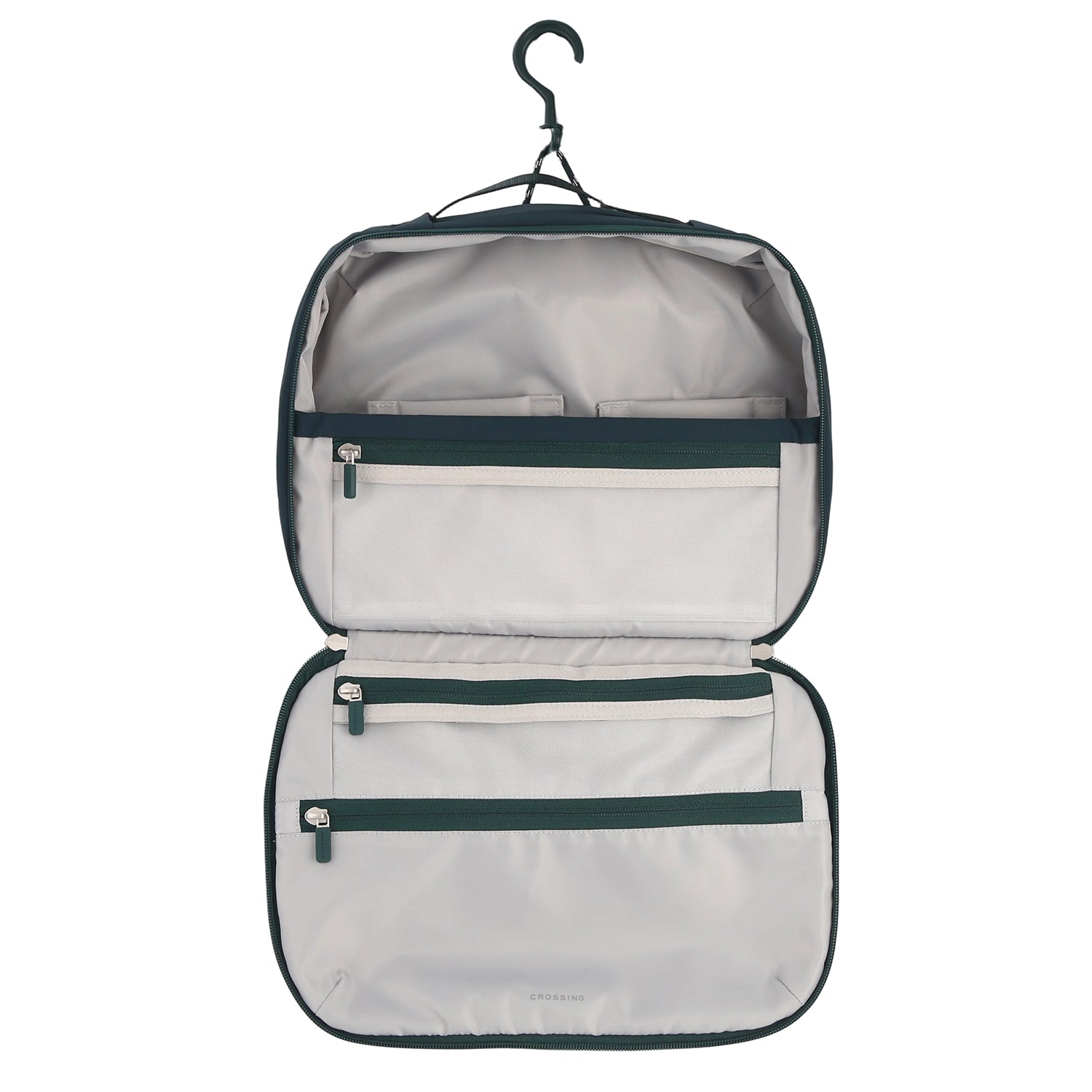 Crossing Waterproof Ripstop Nylon Hanging Toiletry Pro Plus - Forest Green
