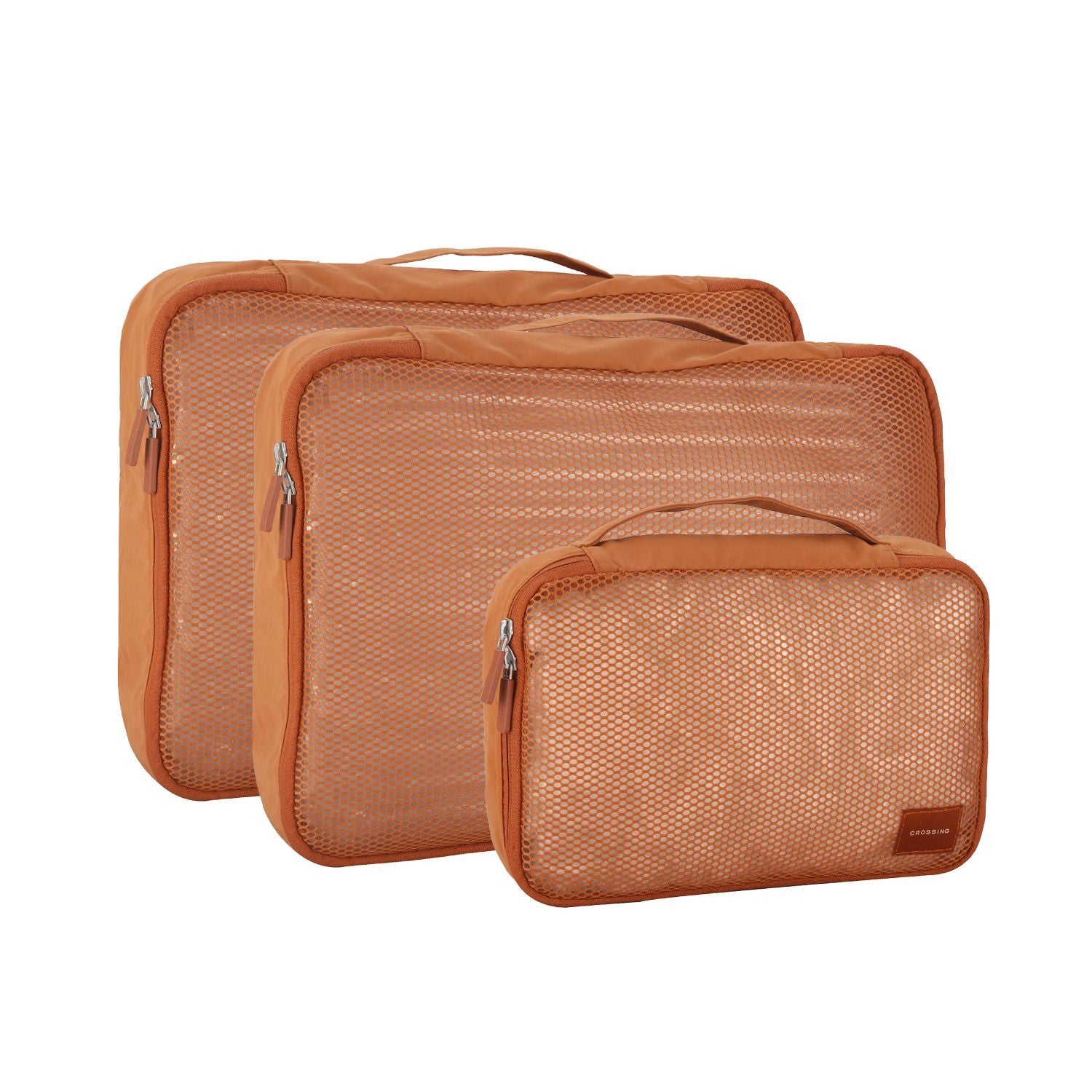 Crossing Waterproof Ripstop Nylon Packing Cube Set (4-Piece Set) - Brick