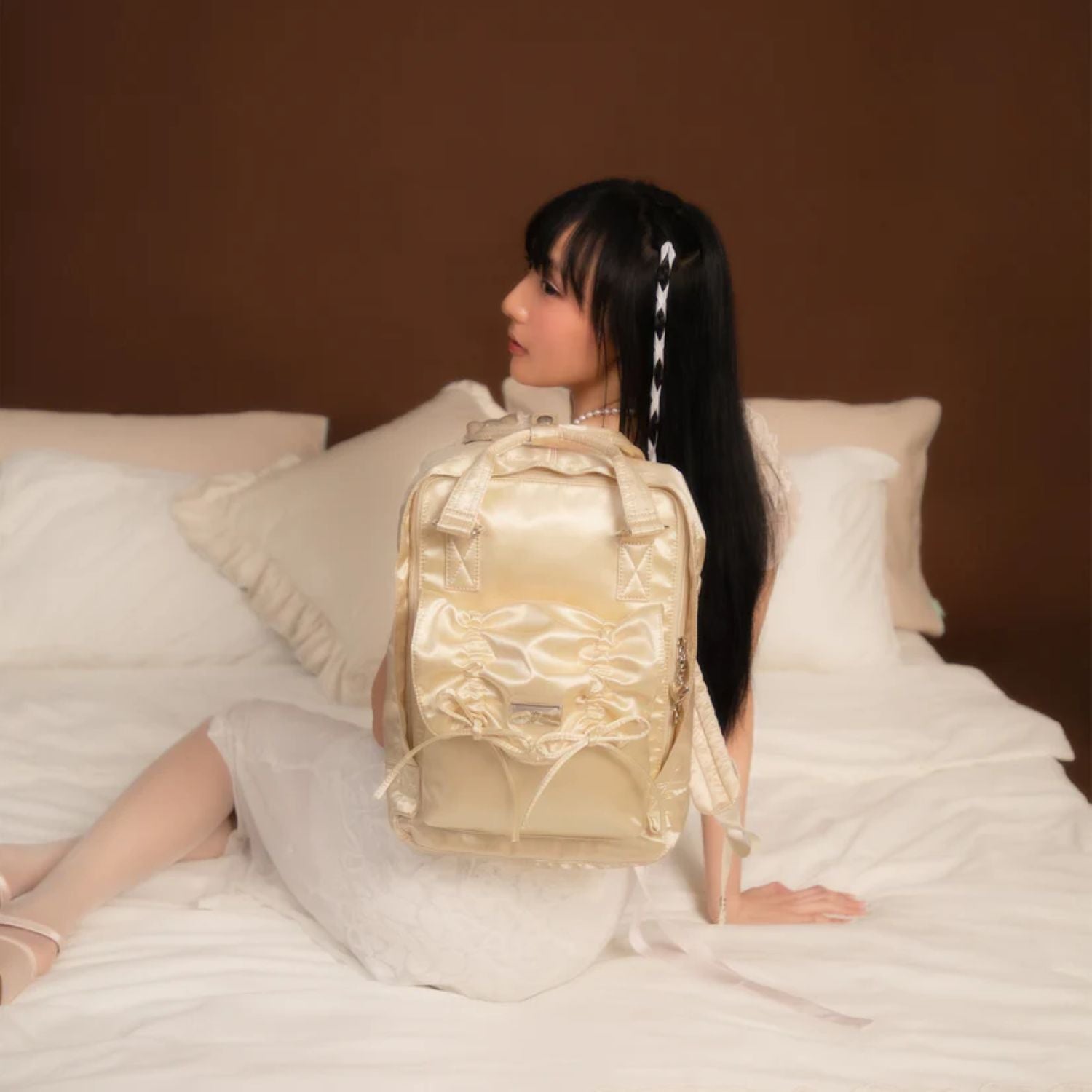 Doughnut Macaroon Girlitude Series Backpack - Champagne