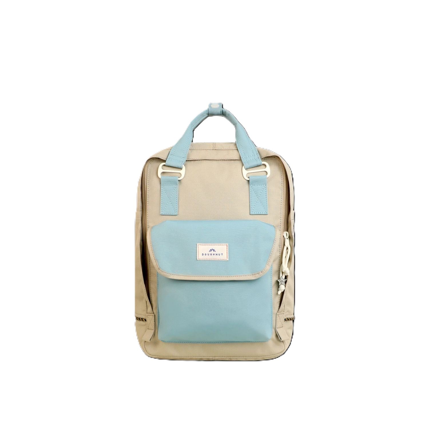 Doughnut Macaroon Minorstones Series Backpack - Blue Grey X Beige