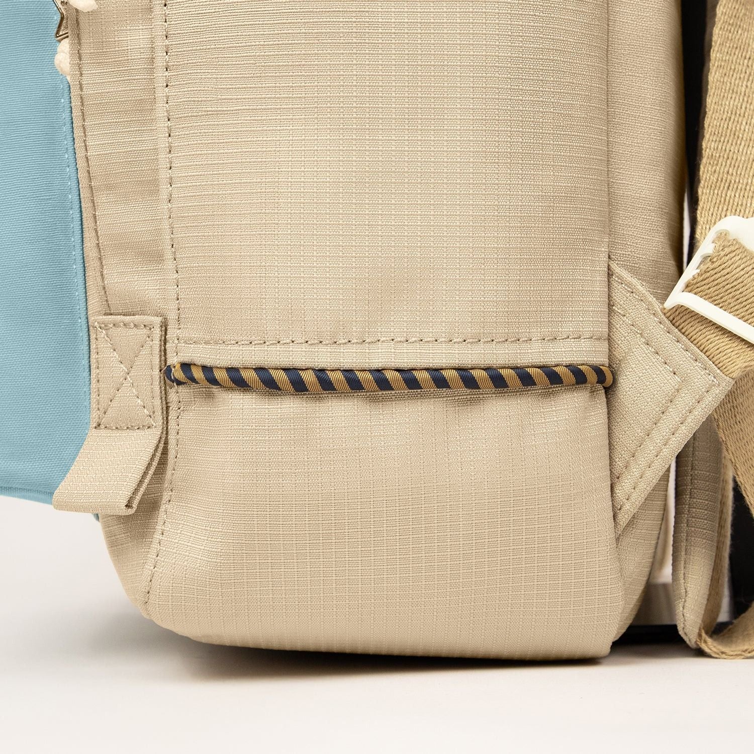 Doughnut Macaroon Minorstones Series Backpack - Blue Grey X Beige