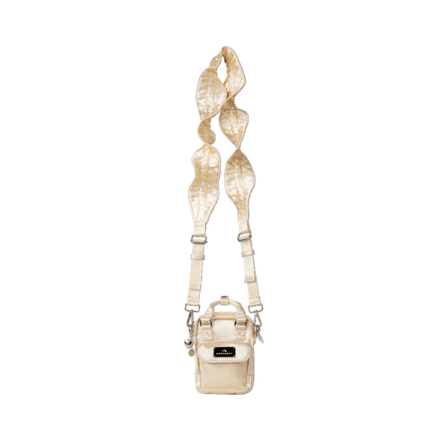 Doughnut Macaroon Tiny Girlitude Series Crossbody Bag - Champagne