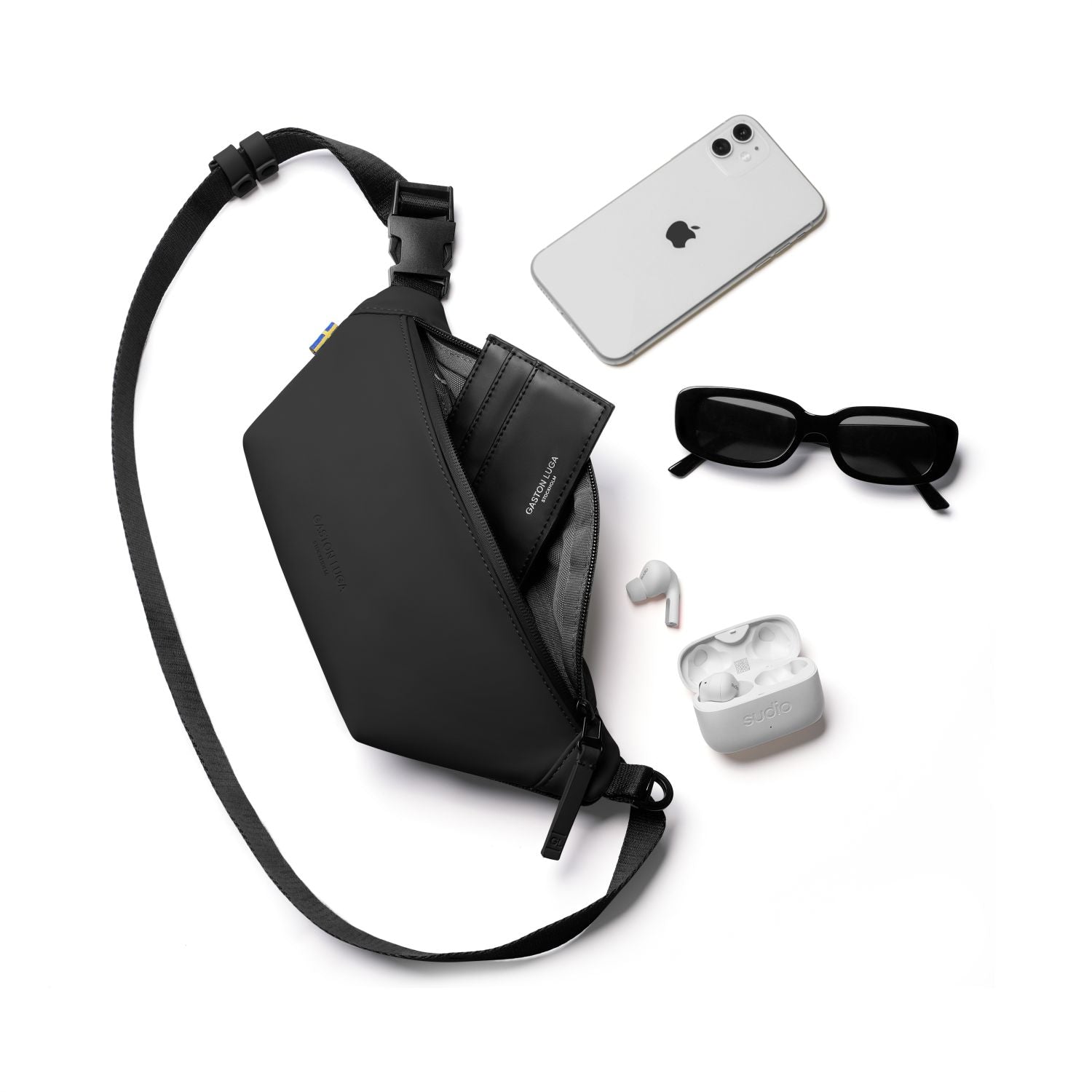 Gaston Luga Dash Bumbag - Black