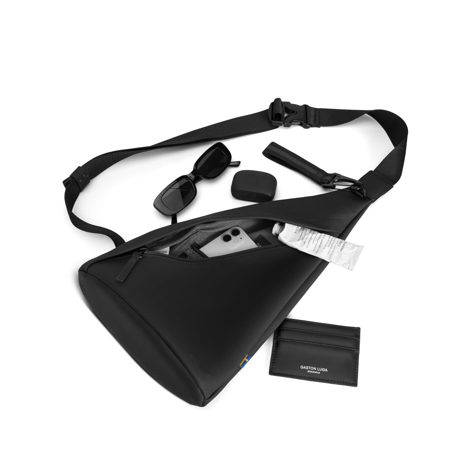 Gaston Luga Splash Sling Bag - Black