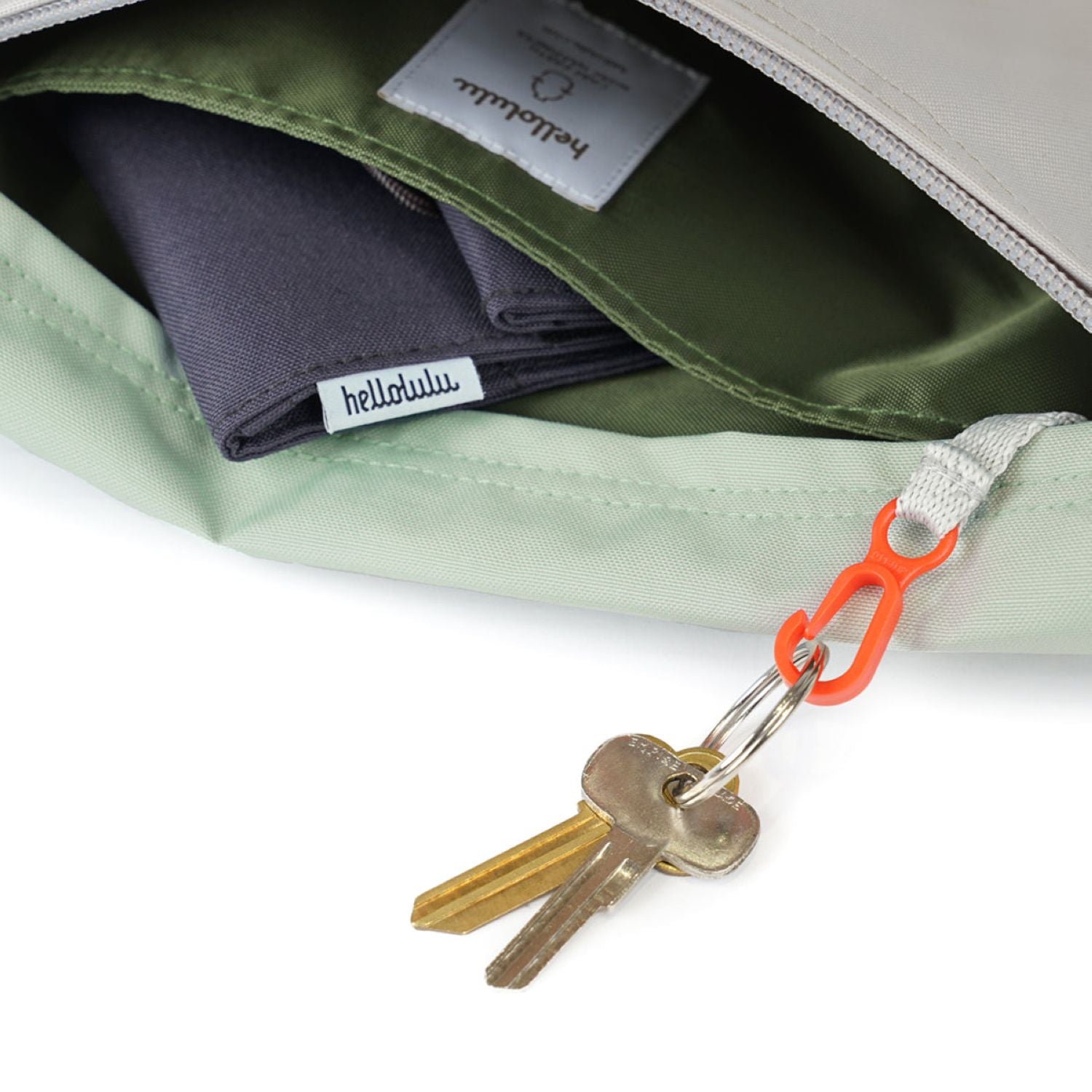 Hellolulu Cana Compact Utility Bag Recycled (Mint Green/Gentle Gray)