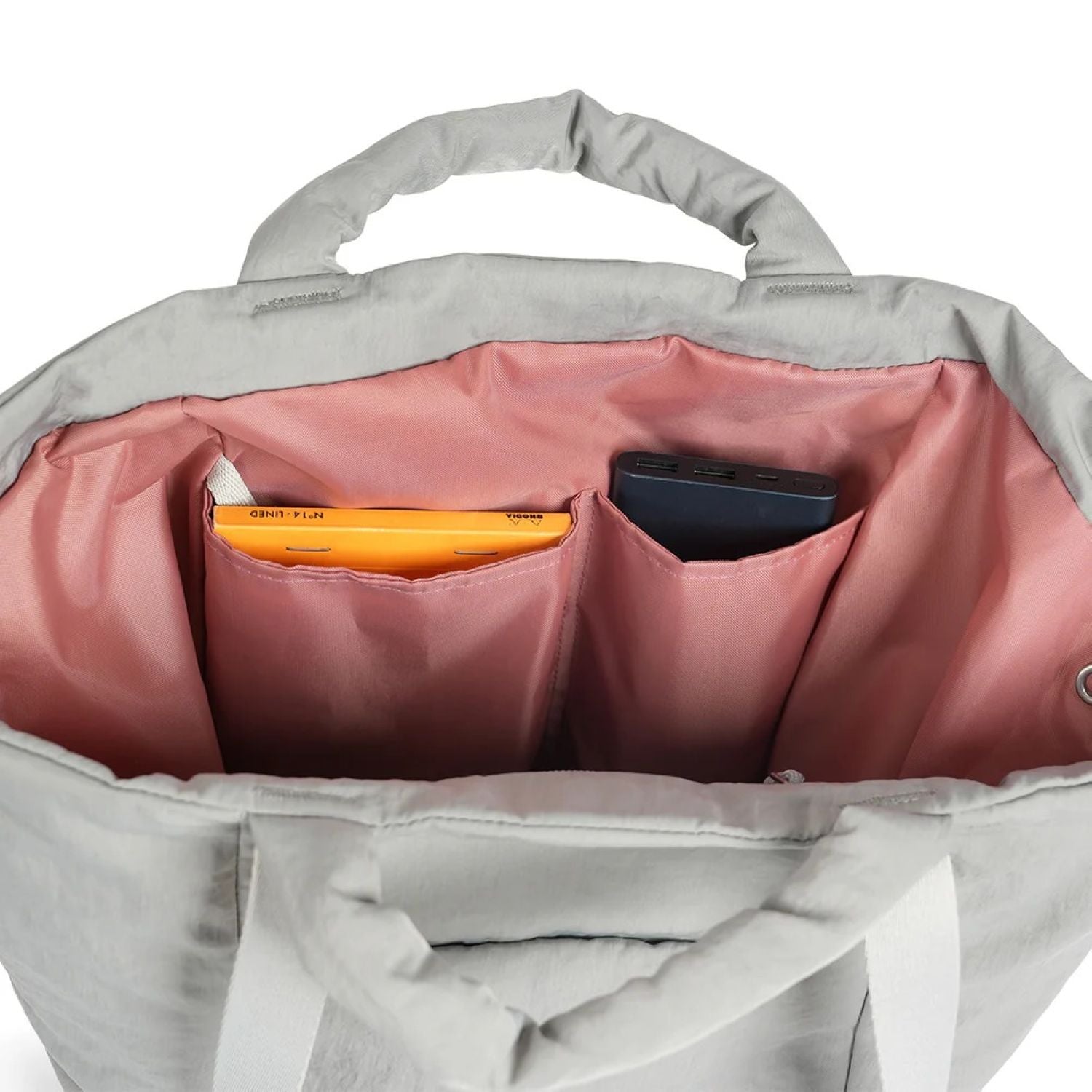 Hellolulu Kylie Convertible 2-Way Tote L  (Neutral Gray)