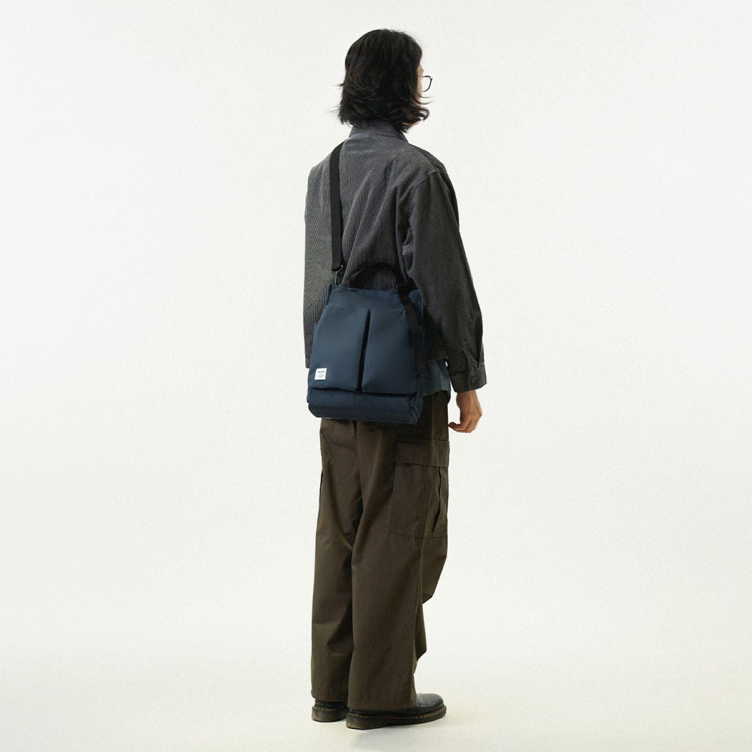 Hellolulu Luke 3 Way Vertical Tote Recycled (Dark Sapphire)