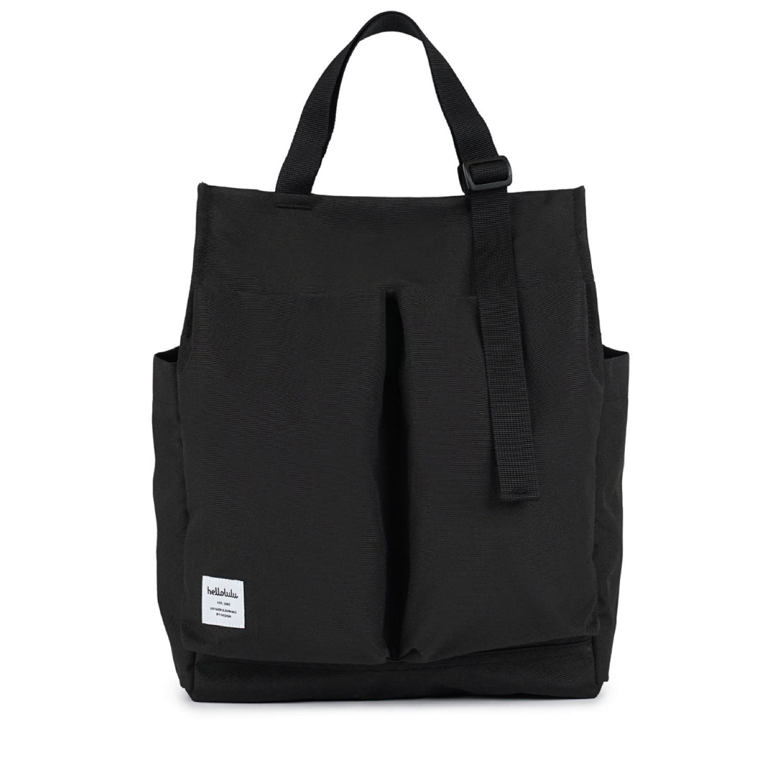 Hellolulu Luke 3 Way Vertical Tote Recycled (Flat Black)