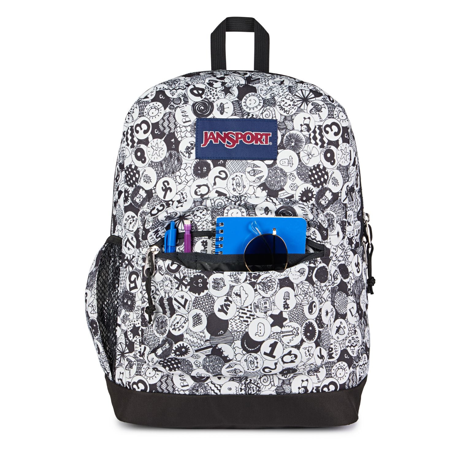 Jansport Cross Town - Doodle Dots Black/White/Grey