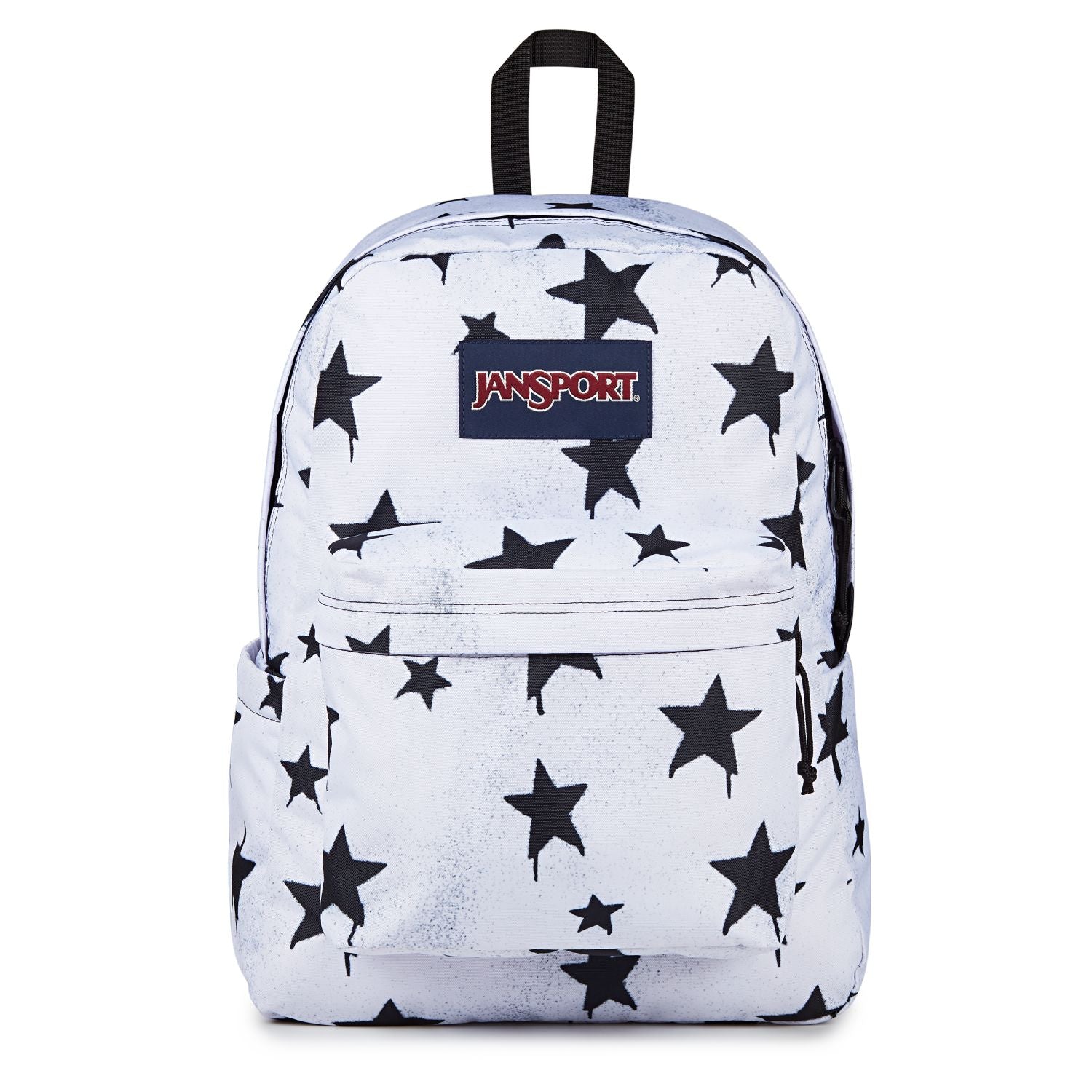 Sprayed Stars Jansport Superbreak Plus - Sprayed Stars Black – The Planet Traveller