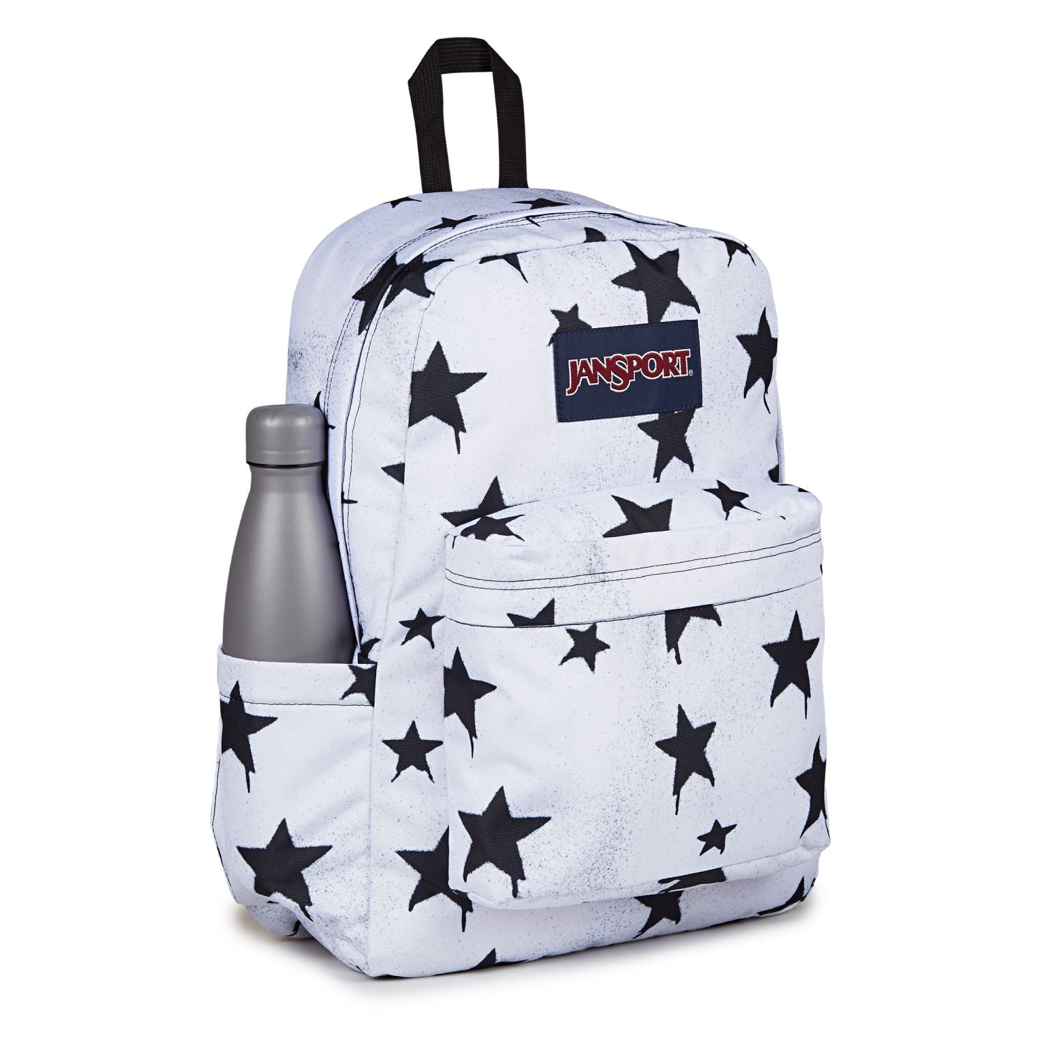 Sprayed Stars Jansport Superbreak Plus - Sprayed Stars Black – The Planet Traveller