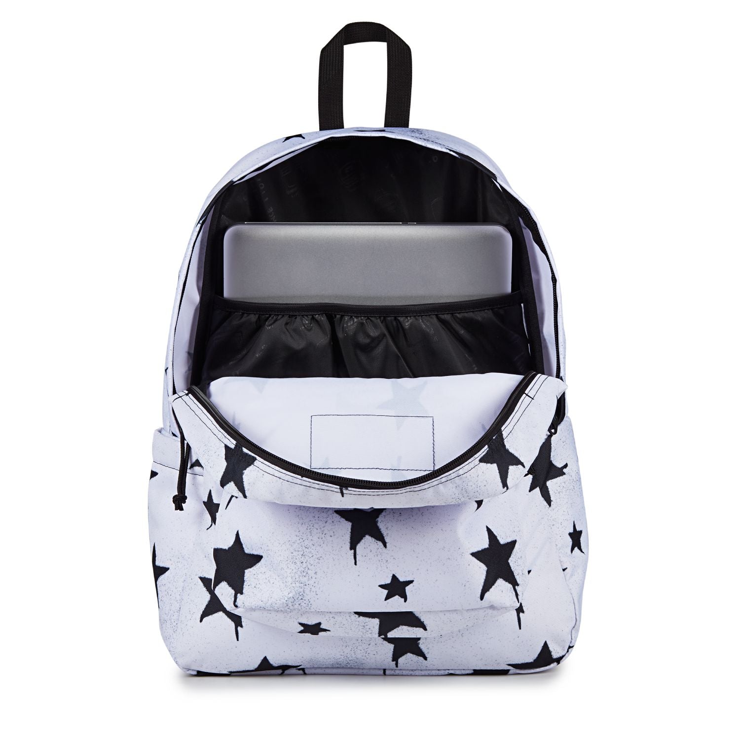 Jansport Superbreak Plus - Sprayed Stars Black – The Planet Traveller