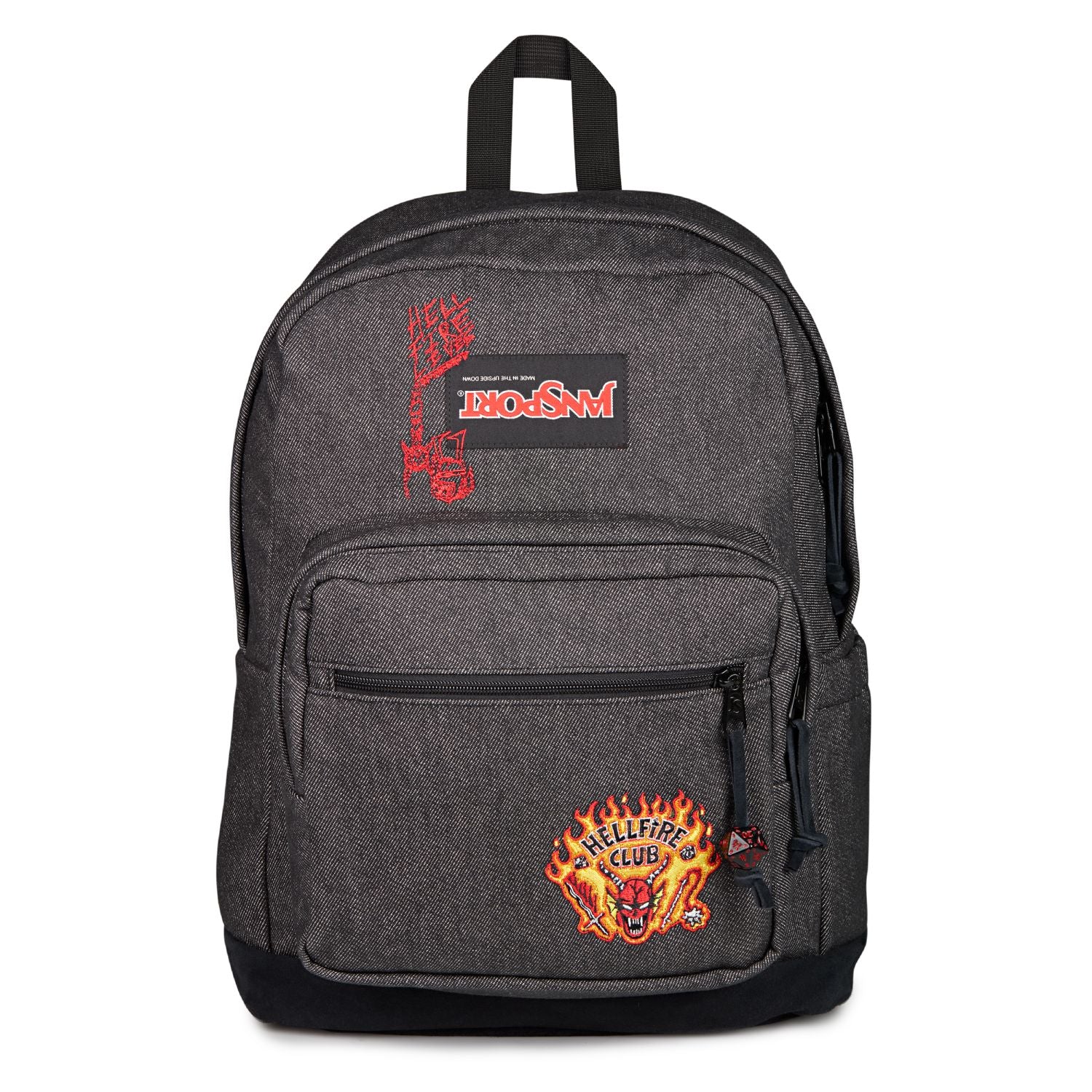 Jansport X Stranger Things Right Pack Backpack - Hellfire Denim (Black/Black/Black)