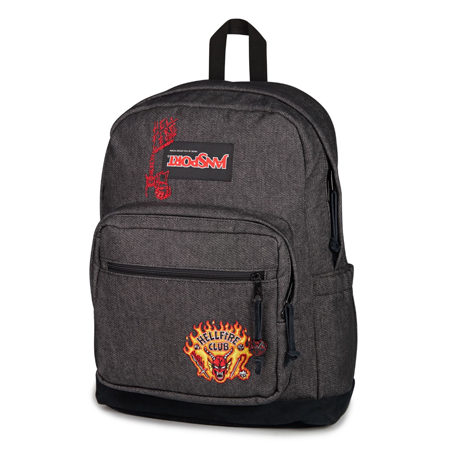 Jansport X Stranger Things Right Pack Backpack - Hellfire Denim (Black/Black/Black)