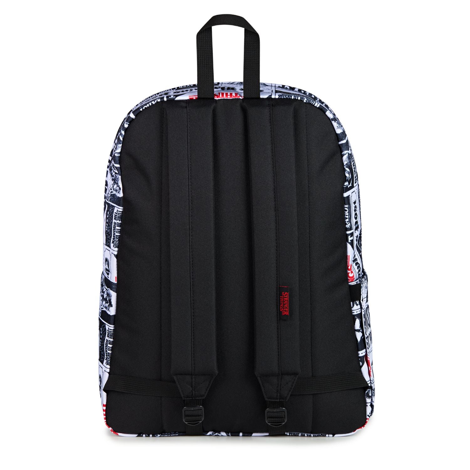 Jansport X Stranger Things Superbreak Plus Backpack - Hawkins Post (White/Black/Red)