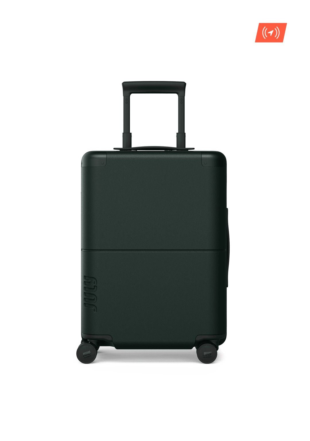 July Carry On Classic Polycarbonate  21" Luggage With Casesafe Tracking & Power Bank & Usb/Usb-C Cable - Forest