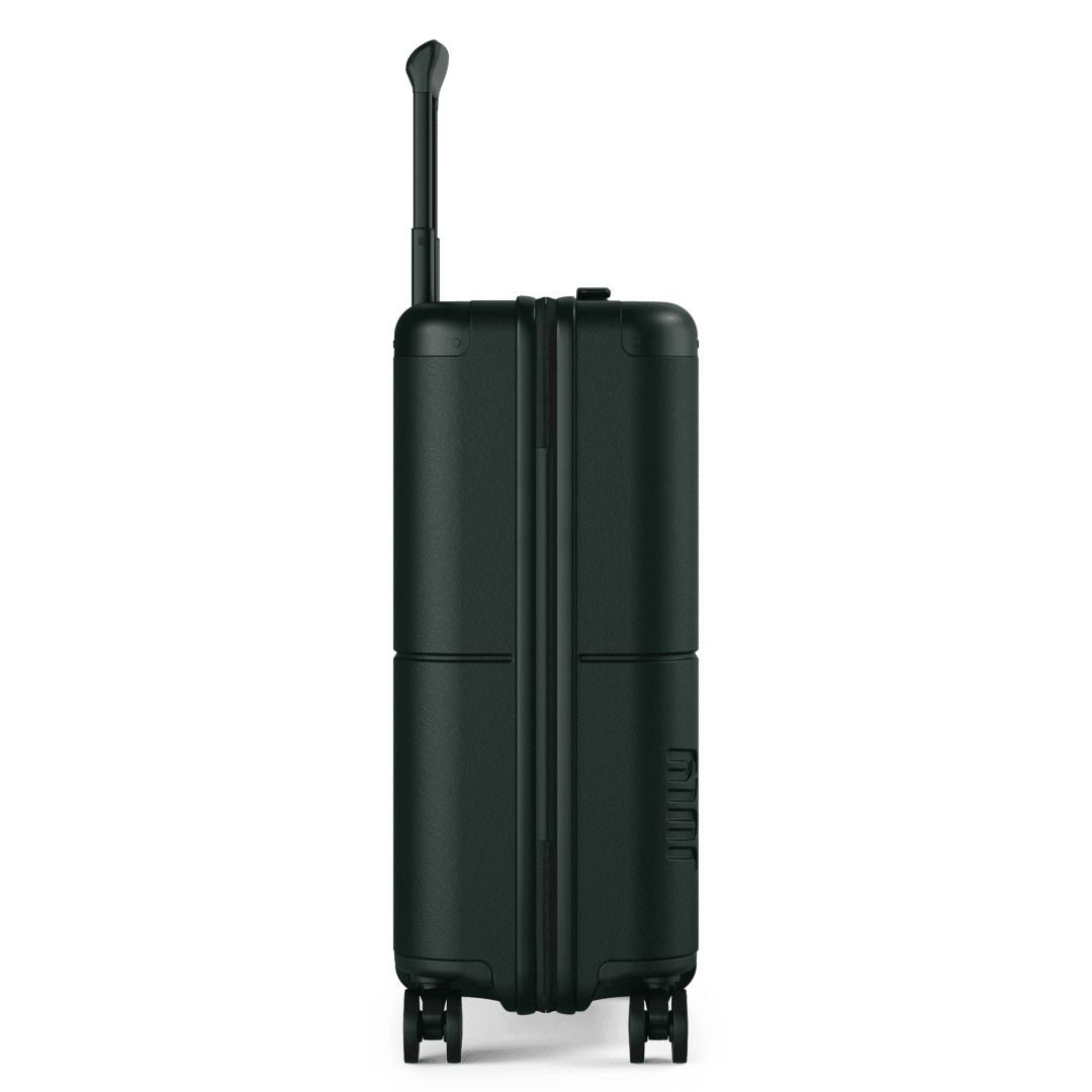 July Carry On Classic Polycarbonate  21" Luggage With Casesafe Tracking & Power Bank & Usb/Usb-C Cable - Forest