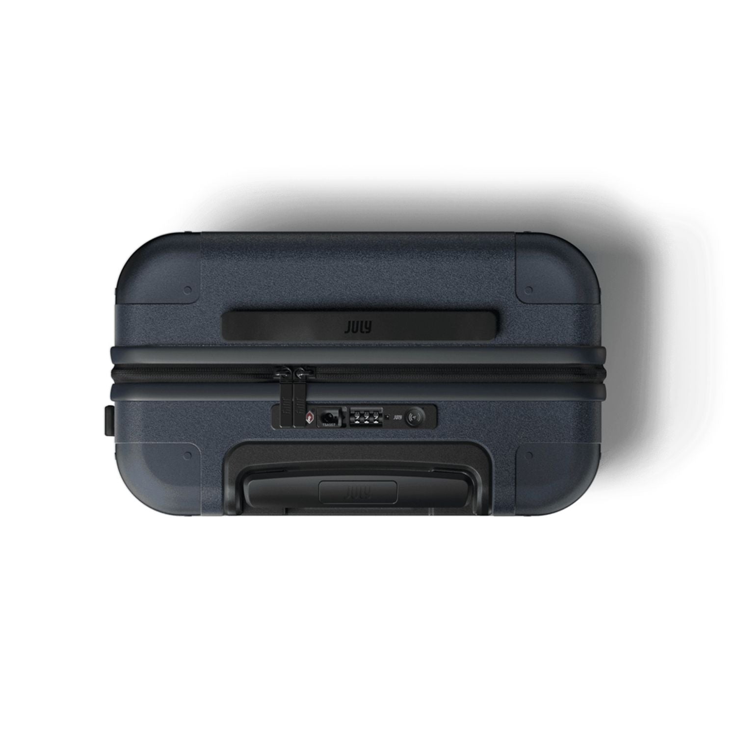 July Carry On Original Polycarbonate  21" Luggage With Casesafe Tracking & Power Bank & Usb/Usb-C Cable - Navy