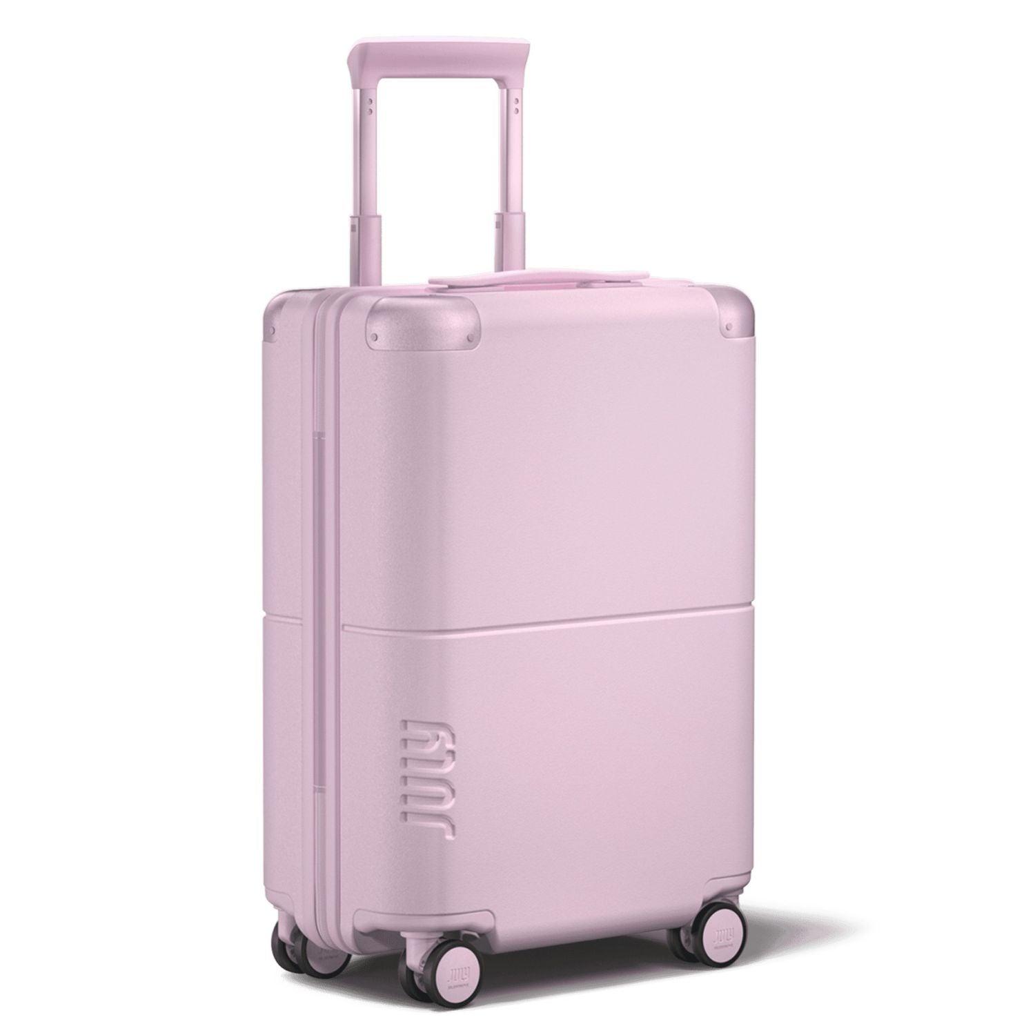July Carry On Original Polycarbonate  21" Luggage With Casesafe Tracking & Power Bank & Usb/Usb-C Cable - Blush Pink