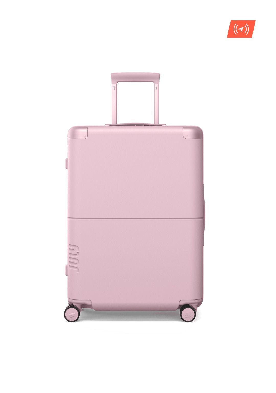 July Checked Expandable Polycarbonate With Casesafe Tracking 26" Luggage - Blush Pink