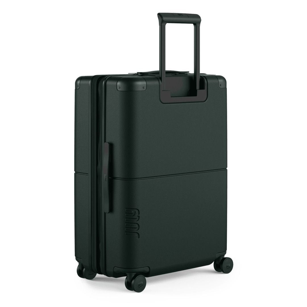 July Checked Expandable Polycarbonate With Casesafe Tracking 26" Luggage - Forest