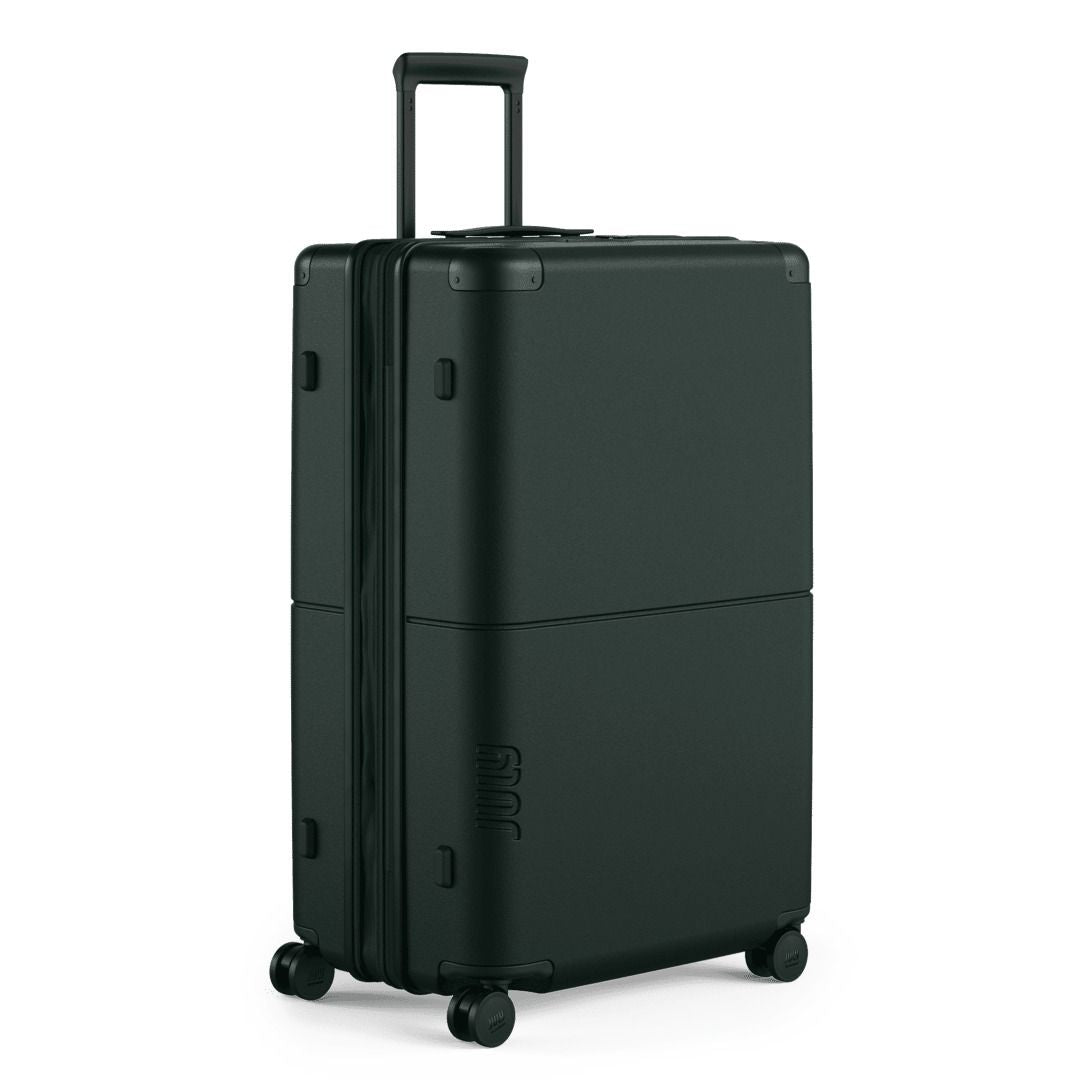July Checked Plus Expandable Polycarbonate With Casesafe Tracking 28" Luggage - Forest
