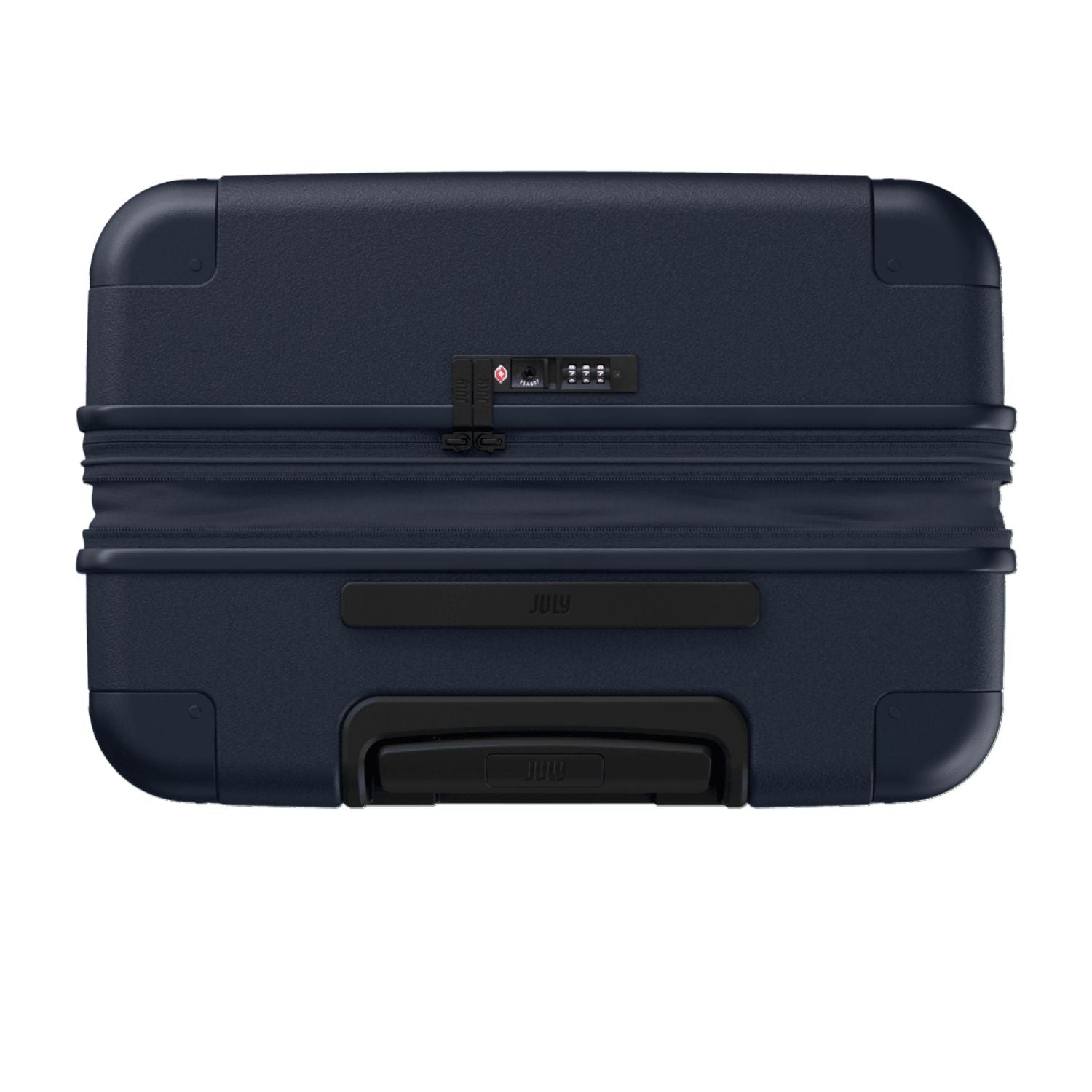 July Checked Plus Expandable Polycarbonate With Casesafe Tracking 28" Luggage - Navy